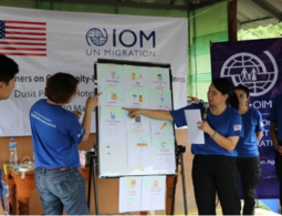iom staff offer an information session
